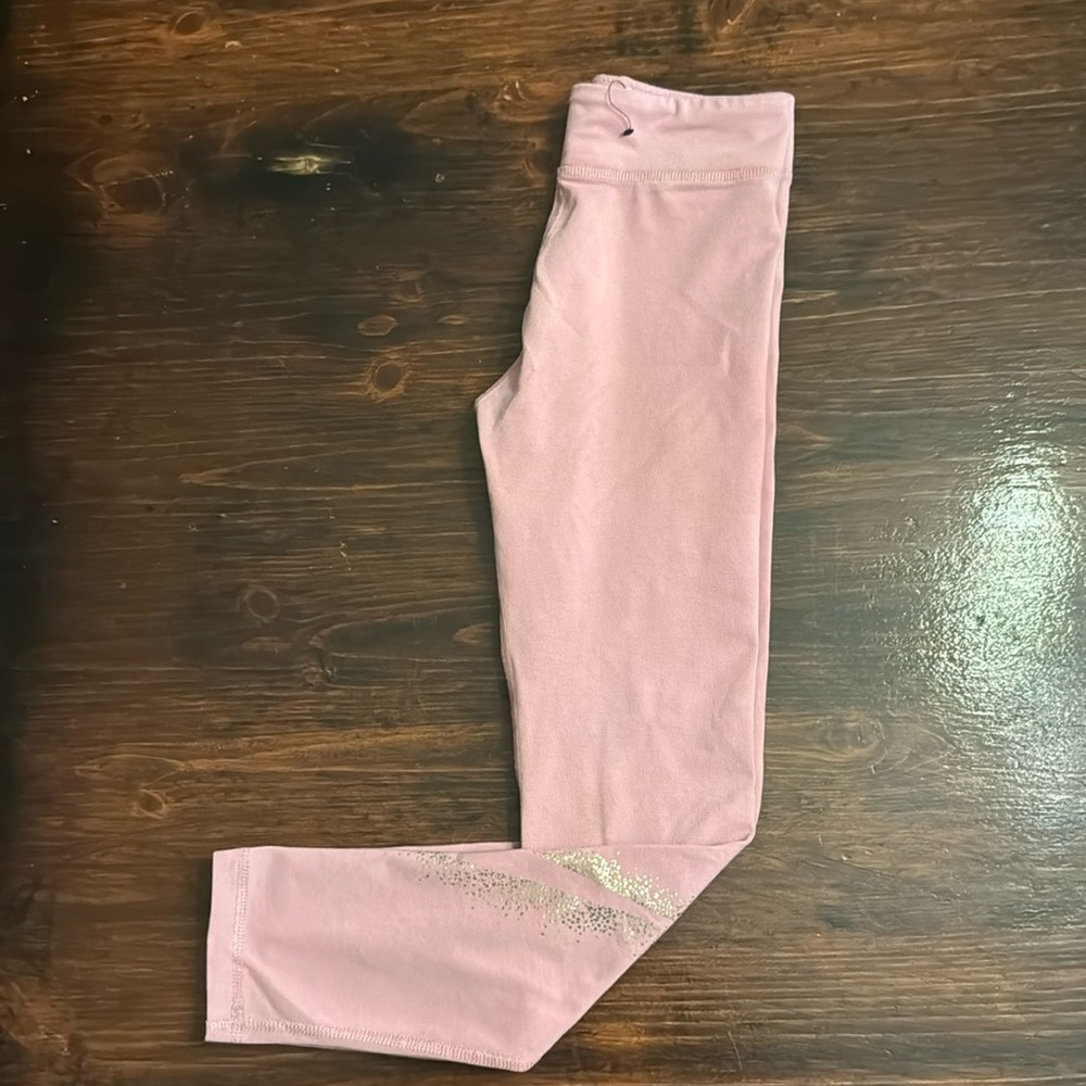 Girls Nike large leggings pink with rhinestones brand new with out tag - Picture 1 of 4